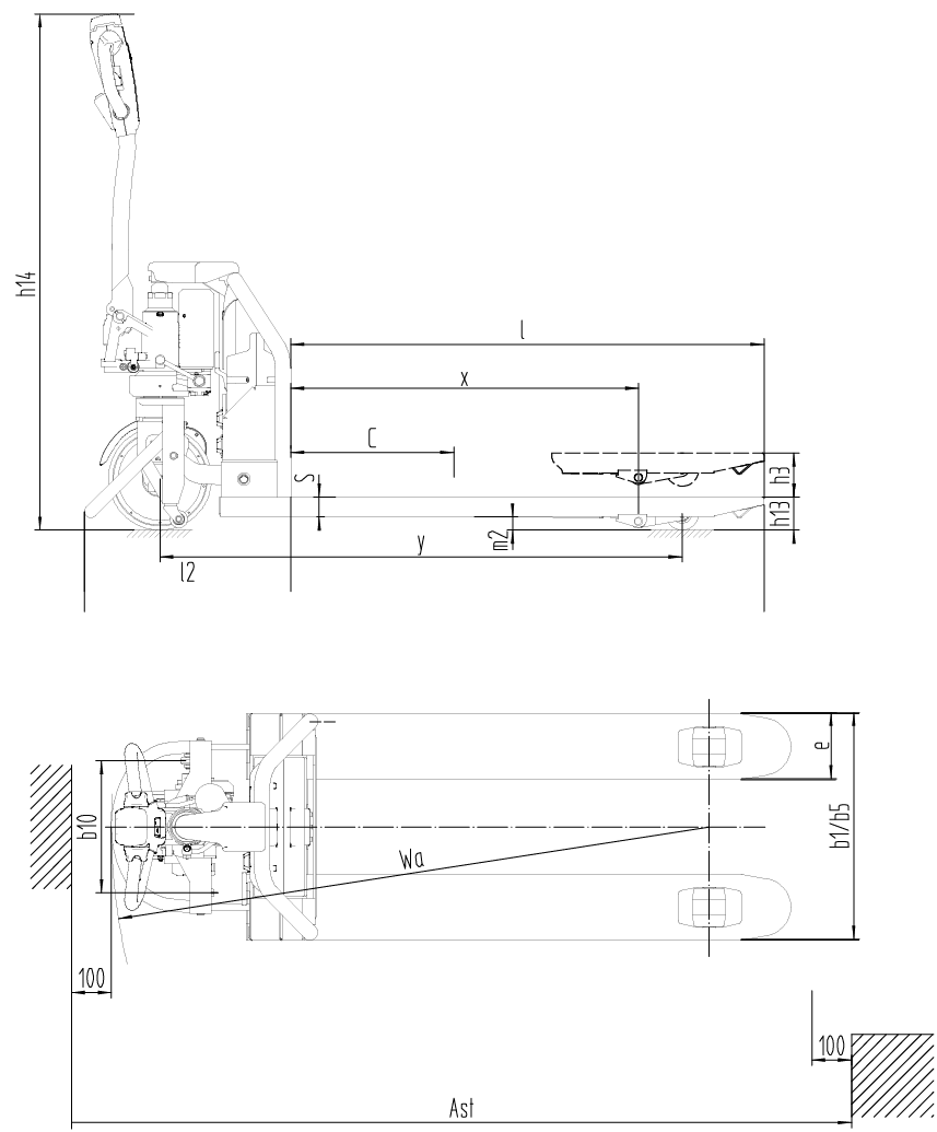 Electric hand pallet truck, 1.2–1.5 tonnes, PBPL12-15 series