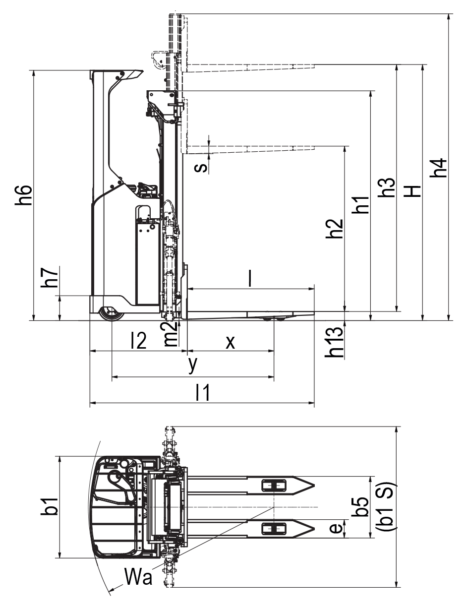 Stacker, stand-in, 1.2–2.0 tonnes, SBR12-20N2(I)(S) series